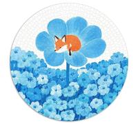 Puzzle FBuey 1000 Piezas para Adultos Juego EduGatoivo de cartón Puzzle Zorro Flores Azules Decorativo Regalo Original 1000pcs (67.5x67.5cm)