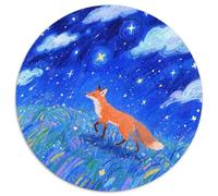 Puzzle FBuey 1000 Piezas para Adultos Juego EduGatoivo de cartón Rompecabezas Zorro Nebulosa Hierba Decorativo Regalo para Hombre 1000pcs (67.5x67.5cm)