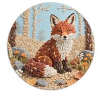 Puzzle FBuey 1000 Piezas para Adultos Juego Relajante de cartón Puzzles Zorro Collage de Granos Decorativo Regalo Ideal 1000pcs (67.5x67.5cm)