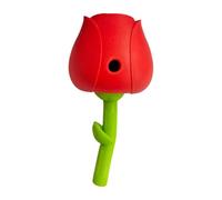 Puzzle Feeding Toy for Cats | Cat Slow Feeder Ball in Red Design | Engaging Treat Dispenser to Promote Slow Eating | Ideal for Reducing Boredom and Encouraging Healthy Eating Habits