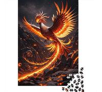 Puzzle Fénix 1000 Piezas para Adultos Juego Familiar De Madera Rompecabezas Fénix Lava Decorativo Regalo Ideal 1000pcs (75x50cm)