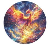 Puzzle Fénix 1000 Piezas para Adultos Juego Relajante de cartón Puzzle Fénix Nubes de Fuego Decorativo Regalo para Hombre 1000pcs (67.5x67.5cm)