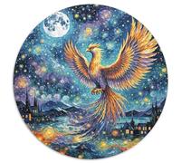 Puzzle Fénix 1000 Piezas para Adultos Y Niños Juego EduGatoivo De Cochetón Puzzles Fénix Nebulosa Decorativo Regalo para Hombre 1000pcs (67.5x67.5cm)