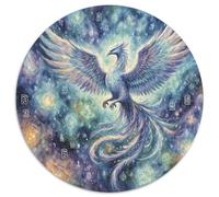 Puzzle Fénix 1000 Piezas para Adultos Y Niños Juego EduGatoivo De Cochetón Rompecabezas Fénix Runas Decorativo Regalo Original 1000pcs (67.5x67.5cm)