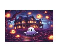 Puzzle FFourmiôme de halloween 1000 piezas para adolescentes Puzzles Creativo de Madera Juguete Juego Familiar Dificultad Desafío (75×50cm)