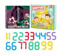 Puzzle Figuras | Laberinto Educativo con 24 cartas a doble cara | Rompecabezas de aprendizaje para - para desarrollo cerebral Años más niño niña casa escuela regalo de Navidad