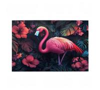 Puzzle Flamenco Puzzle 1000 Piezas Flor Imposible, DIY Obra de Arte de Juego de Rompecabezas para Adultos, Rompecabezas de Impresión de Alta Definición Multicolor, Decoracion Hogar 75x50cm D-449