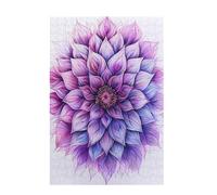 Puzzle Flor Puzzle 1000 Piezas Mandala Imposible, DIY Obra de Arte de Juego de Rompecabezas para Adultos, Rompecabezas de Impresión de Alta Definición Multicolor, Decoracion Hogar 75x50cm D-1063