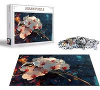 Puzzle Flor Puzzle 1500 Piezas Orquídea Rompecabezas Adultos Pieza de Madera Juguete Desafiante, Entretenimiento Rompecabezas, Gigante Imposible Jigsaw Arte para DecoracióN del Hogar Regalo x-1497