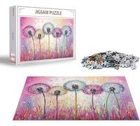 Puzzle Flor Puzzle 5000 Piezas Diente de león Rompecabezas Adultos Pieza de Madera Juguete Desafiante Entretenimiento Rompecabezas Gigante Imposible Jigsaw Arte para DecoracióN Del Hogar Regalo x-1166