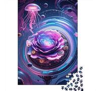 Puzzle Flores 1000 Piezas para Adultos Juego EduGatoivo De Madera Puzzles Flores Medusa Decorativo Regalo para Hombre 1000pcs (75x50cm)