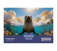Puzzle Foca 1000 Piezas - para Adultos Puzzle De Coral del Océano, Juego Divertido E Instructivo, Decorativo, Regalo para Hombre 70x50cm/1000pcs