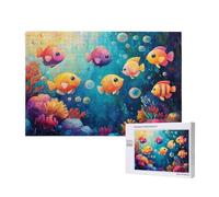 Puzzle Fondo del mar 1500 Piezas Koi Grande Rompecabezas Adultos de Madera,Puzzles Juegos Divertidos/Relajantes/Desafiantes para Adultos y Principiantes,Como Regalo para Amigos y Seres Queridos 2T-143