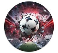 Puzzle Fútbol - Sports 1000 Piezas para Adultos Juego Relajante de cartón Rompecabezas Escena de Balón de Fútbol Destrozado Decorativo Regalo Ideal 1000pcs (67.5x67.5cm)