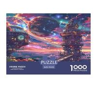 Puzzle Future Estación de Investigación Edificio Rompecabezas 1000 Piezas - Regalo, Adultos, Juego Familiar, Decoración del Hogar 70x50cm/1000pcs