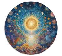 Puzzle Galaxia cósmica 1000 Piezas para Adultos Juego EduGatoivo de cartón Rompecabezas Sol Rodeado de Planetaas Decorativo Regalo para Hombre 1000pcs (67.5x67.5cm)