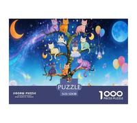 Puzzle Galaxy Gato árbol De 1000 Piezas Interesante Rompecabezas Adultos De 1000 Piezas Decoracion Hobby 52x38cm/1000pcs