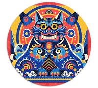 Puzzle Gato 1000 Piezas para Adultos Juego EduGatoivo de cartón Puzzles Tótem de Gato Decorativo Regalo para Hombre 1000pcs (67.5x67.5cm)