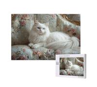 Puzzle Gato 4000 Piezas Flor Grande Rompecabezas Adultos de Madera, Puzzles Juegos Divertidos/Relajantes/Desafiantes para Adultos y Principiantes, como Regalo para Amigos y Seres Queridos 2T-757