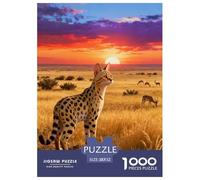 Puzzle Gato Bengala 1000 Piezas - para Adultos Puzzles De Pradera, Desafío Mental Y Juego Complejo, Decorativo, Regalo Original 52x38cm/1000pcs