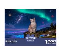 Puzzle Gato Chartreux 1000 Piezas - para Adultos Puzzle De Acantilado Nebuloso, Juego Desafiante, Decorativo, Regalo Ideal 38x26cm/1000pcs
