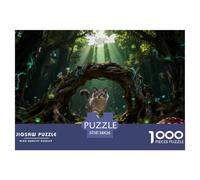 Puzzle Gato Chartreux 1000 Piezas - para Adultos Puzzle De Enchanted Bosque, Juego Divertido E Instructivo, Arte Decorativo, Regalo Original 38x26cm/1000pcs