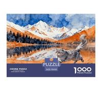 Puzzle Gato Chartreux 1000 Piezas - para Adultos Y Niños Puzzles De Lago de Montaña Nevada, Desafío Divertido Y Familiar, Decorativo, Regalo Original 70x50cm/1000pcs