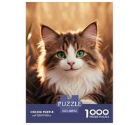 Puzzle Gato del Bosque Noruego 1000 Piezas - para Adultos Y Niños Rompecabezas De Brown Prado, Juego EduGatoivo, Decorativo, Regalo Ideal 52x38cm/1000pcs