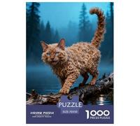 Puzzle Gato Devon Rex 1000 Piezas - para Adultos Y Niños Rompecabezas De Bosque Orilla del Lago, Juego Divertido E Instructivo, Arte Decorativo, Regalo Ideal 70x50cm/1000pcs