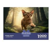 Puzzle Gato Egipcio 1000 Piezas - para Adultos Puzzle De Bosque, Divertido, Desafiante E Instructivo Arte Decorativo, 70x50cm/1000pcs