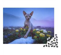Puzzle Gato Esfinge 1000 Piezas - para Adultos Y Niños Puzzles, Divertido, Desafiante E Instructivo Arte Decorativo, Regalo Ideal 38x26cm/1000pcs