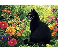 Puzzle Gato Macizo Diseño de Patrones | con Exquisita Caja de Embalaje | Puzzle 5000 Piezas | Piezas Encajan Perfectamente | Letras la Parte Posterior | Rompecabezas Adultos Toda La Familia s7h-518