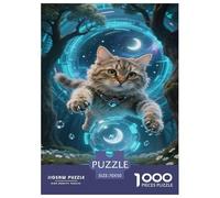 Puzzle Gato Moteado De 1000 Piezas para Adultos, Puzzle Universo fantástico Adultos, Rompecabezas Familiar Regalos Creativos 70x50cm/1000pcs
