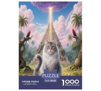 Puzzle Gato Persa 1000 Piezas - para Adultos Rompecabezas De Gato Pirámide, Desafío Divertido Y Familiar, Decorativo, Regalo Ideal 38x26cm/1000pcs
