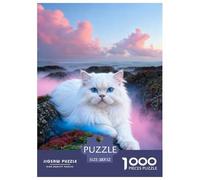 Puzzle Gato Persan 1000 Piezas - para Adultos Puzzles De Arrecife de Coral, Juego Educativo,Diversión En Familia Decorativo, Regalo Ideal 52x38cm/1000pcs