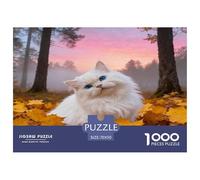 Puzzle Gato Persan 1000 Piezas - para Adultos Puzzles De Bosque, Desafío Mental Y Juego Complejo, Arte Decorativo, Regalo Original 70x50cm/1000pcs