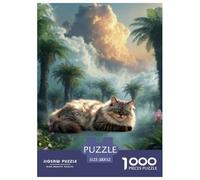 Puzzle Gato Persan 1000 Piezas - para Adultos Puzzles De Helechos, Juego Educativo Y Juego Familiar Decorativo, Regalo Original 52x38cm/1000pcs