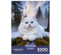 Puzzle Gato Persan 1000 Piezas - para Adultos Puzzles De Musgo, Juego Divertido E Instructivo Decorativo, 52x38cm/1000pcs