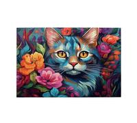 Puzzle Gato Puzzle 2000 Piezas Flor Imposible, DIY Obra de Arte de Juego de Rompecabezas para Adultos, Rompecabezas de Alta Definición Multicolor, Regalo Mujer Decoracion Hogar 99x70cm E-1041