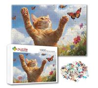 Puzzle Gato Puzzle 4000 Piezas Mariposa, Rompecabezas Imposible Desafiante, Adultos Madera Jigsaw, Juegos de Rompecabezas para Toda la Familia con Reducción de Presión, Regalos para Mujeres P-7