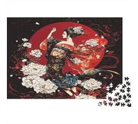 Puzzle Geisha Danseuse Pour Adultes,38x26cm/1000pcs,jeu Éducatif,décoration De La Maison,Art traditionnel japonais Style