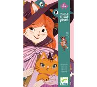 Puzzle Gigante Lily la Bruja de Djeco - 36 piezas con ilustración mágica