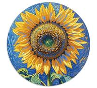 Puzzle Girasol 1000 Piezas para Adultos Juego Relajante de cartón Puzzle Girasol Vórtice Decorativo Regalo Ideal 1000pcs (67.5x67.5cm)