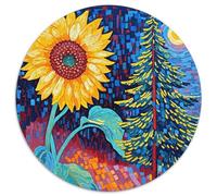 Puzzle Girasol 1000 Piezas para Adultos Juego Relajante de cartón Rompecabezas Árbol de Girasol Decorativo Regalo Ideal 1000pcs (67.5x67.5cm)