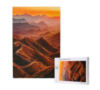 Puzzle Gran Muralla 1500 Piezas Paisaje Grande Rompecabezas Adultos de Madera, Puzzles Juegos Divertidos/Relajantes/Desafiantes para Adultos y Principiantes, como Regalo para Amigos y Familia 2T-1247