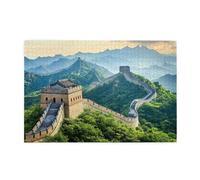 Puzzle Gran Muralla Puzzle 1000 Piezas Paisaje Imposible, DIY Obra de Arte de Juego de Rompecabezas para Adultos, Rompecabezas de Alta Definición Multicolor, Regalo Decoracion Hogar 75x50cm E-208