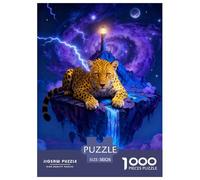 Puzzle Guepardo 1000 Piezas - para Adultos Y Niños Rompecabezas De Isla Flotante, Juego EduGatoivo, Arte Decorativo, Regalo para Hombre 38x26cm/1000pcs