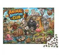 Puzzle Guía grupal de Animales Salvajes 1000 Piezas, Regalo de Viaje