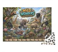 Puzzle Guía grupal de Animales Salvajes 1000 Piezas, Regalo de Viaje