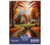 Puzzle Hojas de otoño cayendo De 1000 Piezas Interesante Rompecabezas para Adultos De 1000 Piezas Juego Hobby 70x50cm/1000pcs